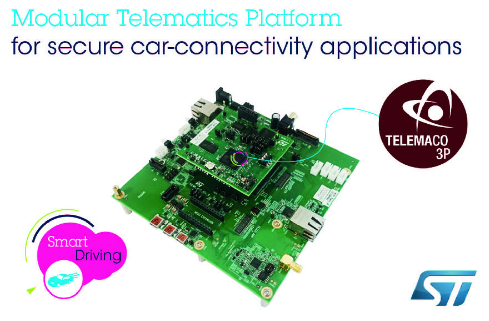 意法半導體(ST)發(fā)布安全車聯(lián)網應用開放式開發(fā)平臺